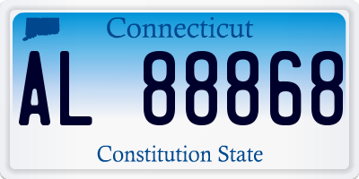 CT license plate AL88868