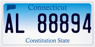 CT license plate AL88894