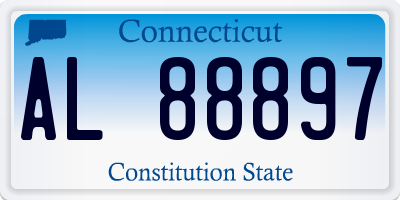 CT license plate AL88897