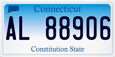 CT license plate AL88906