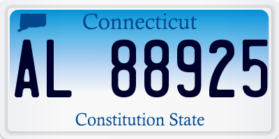 CT license plate AL88925