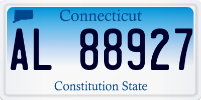 CT license plate AL88927