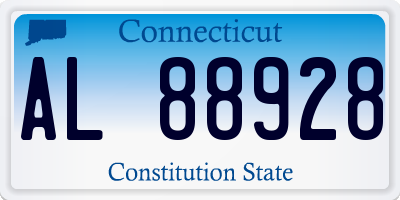CT license plate AL88928