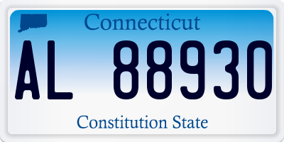 CT license plate AL88930