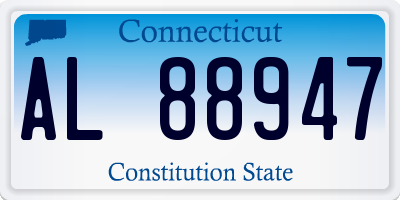 CT license plate AL88947