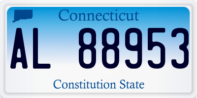 CT license plate AL88953