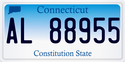 CT license plate AL88955