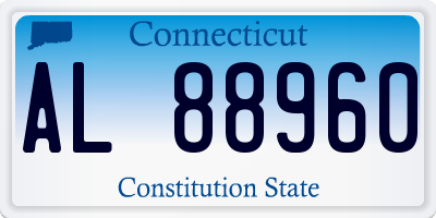 CT license plate AL88960