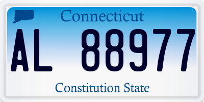CT license plate AL88977