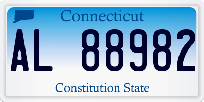 CT license plate AL88982