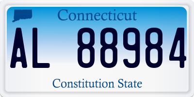 CT license plate AL88984