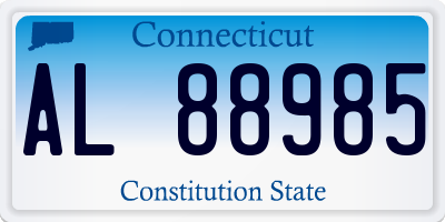 CT license plate AL88985