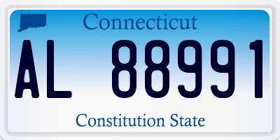CT license plate AL88991