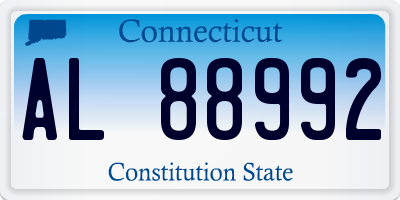 CT license plate AL88992