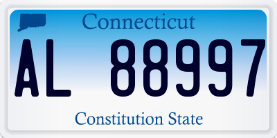 CT license plate AL88997