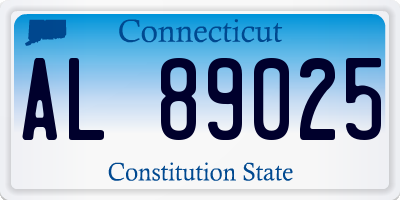 CT license plate AL89025