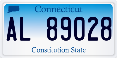 CT license plate AL89028
