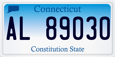 CT license plate AL89030