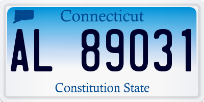 CT license plate AL89031
