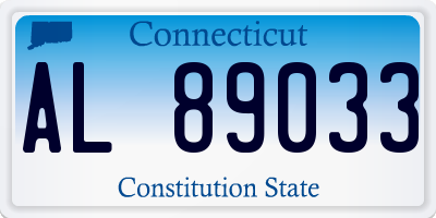 CT license plate AL89033