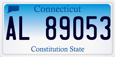 CT license plate AL89053