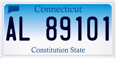 CT license plate AL89101