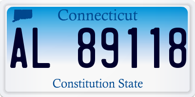 CT license plate AL89118