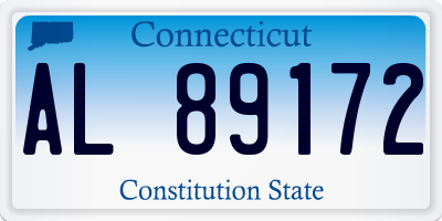 CT license plate AL89172