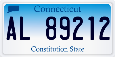 CT license plate AL89212