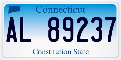 CT license plate AL89237
