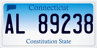 CT license plate AL89238