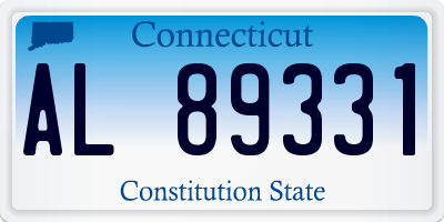 CT license plate AL89331