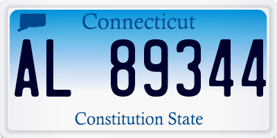 CT license plate AL89344