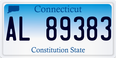 CT license plate AL89383