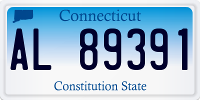 CT license plate AL89391