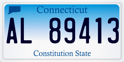 CT license plate AL89413