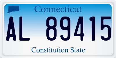 CT license plate AL89415
