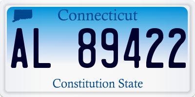 CT license plate AL89422