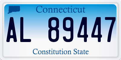CT license plate AL89447