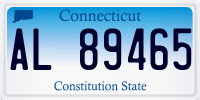 CT license plate AL89465