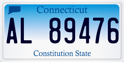 CT license plate AL89476