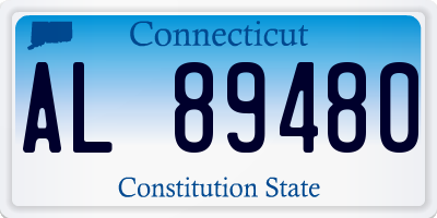 CT license plate AL89480