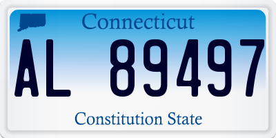 CT license plate AL89497