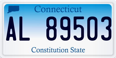 CT license plate AL89503