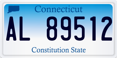 CT license plate AL89512