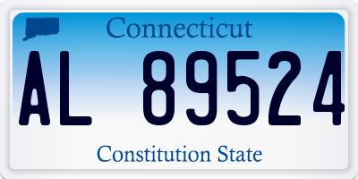 CT license plate AL89524