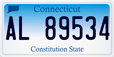 CT license plate AL89534