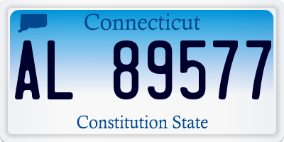 CT license plate AL89577