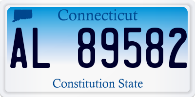 CT license plate AL89582