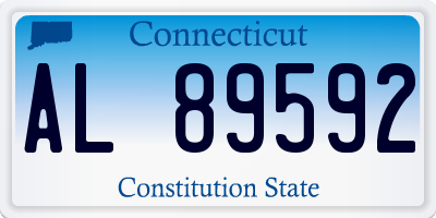 CT license plate AL89592